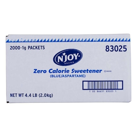 Njoy N'Joy Sugar Substitute Blue Aspartame 1g, PK2000 83025